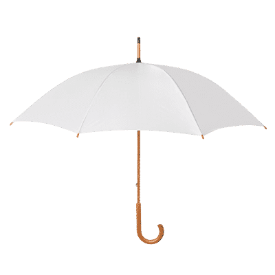 30 Sommer Klassischer Regenschirm Haken Holzgriff Manuell Hochzeit Braut /  Groom